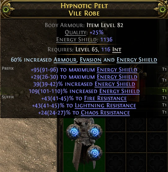 HYPNOTIC PELT VILE ROBE