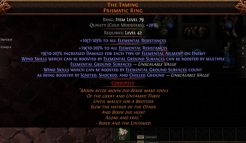 THE TAMING PRISMATIC RING