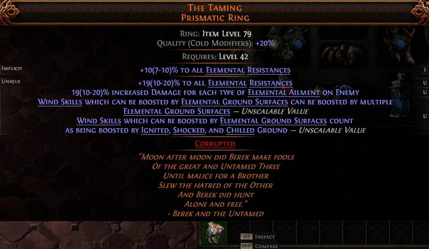 THE TAMING PRISMATIC RING