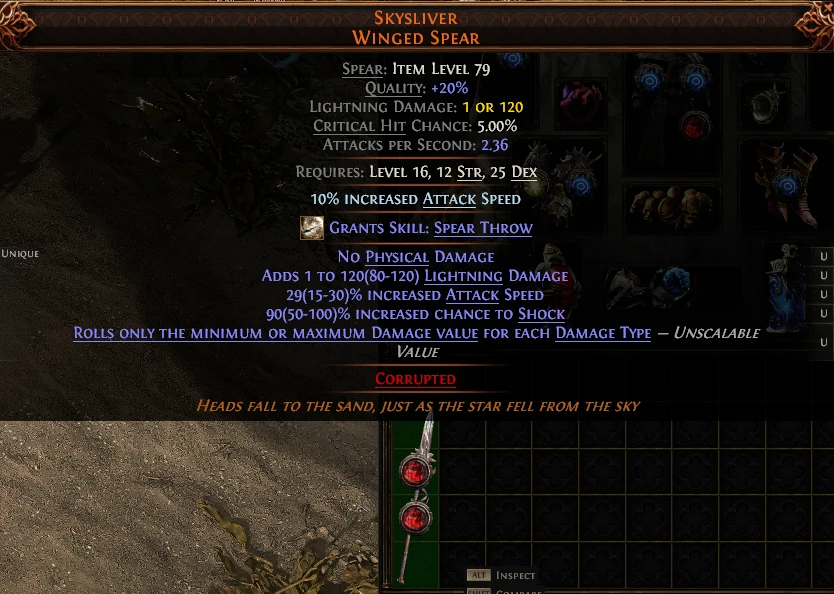 SKYSLIVER WINGED SPEAR