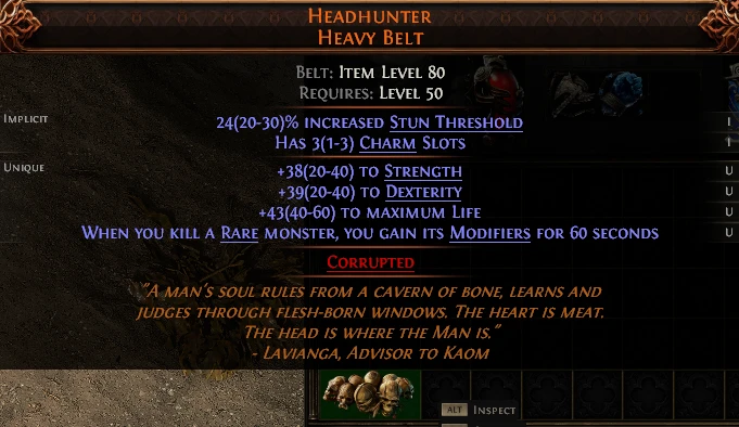 HEADHUNTER HEAVY BELT