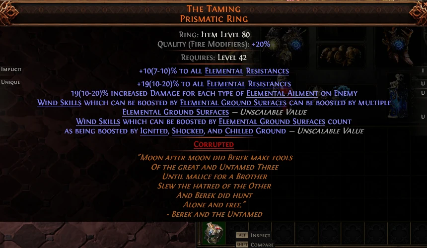 THE TAMING PRISMATIC RING