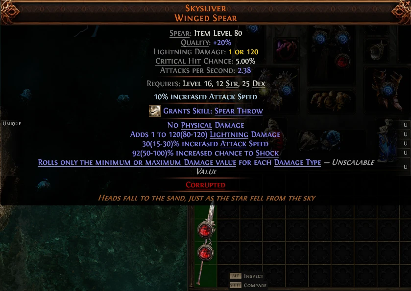 SKYSLIVER WINGED SPEAR