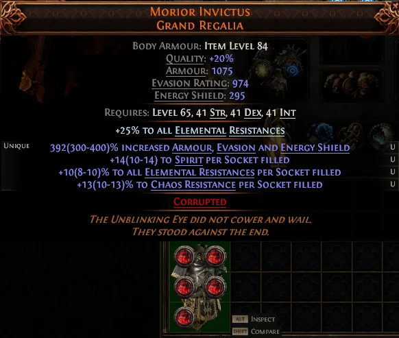 MORIOR INVICTUS GRAND REGALIA